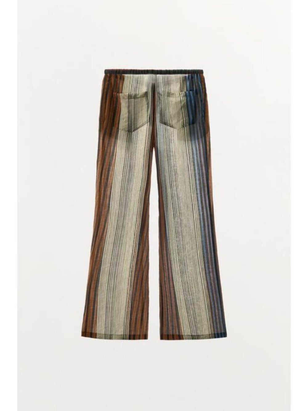 ZARA ZW COLLECTION STRIPED PAJAMA PANTS - Picture 6 of 7